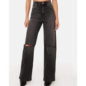 Abrand High Rise Wide Leg Jeans